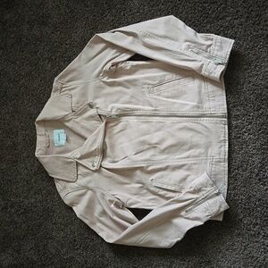 NEW Old Navy Pink Denim Moto Jacket M